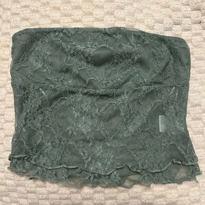 Urban Outfitters Lace Tube Top - Teal